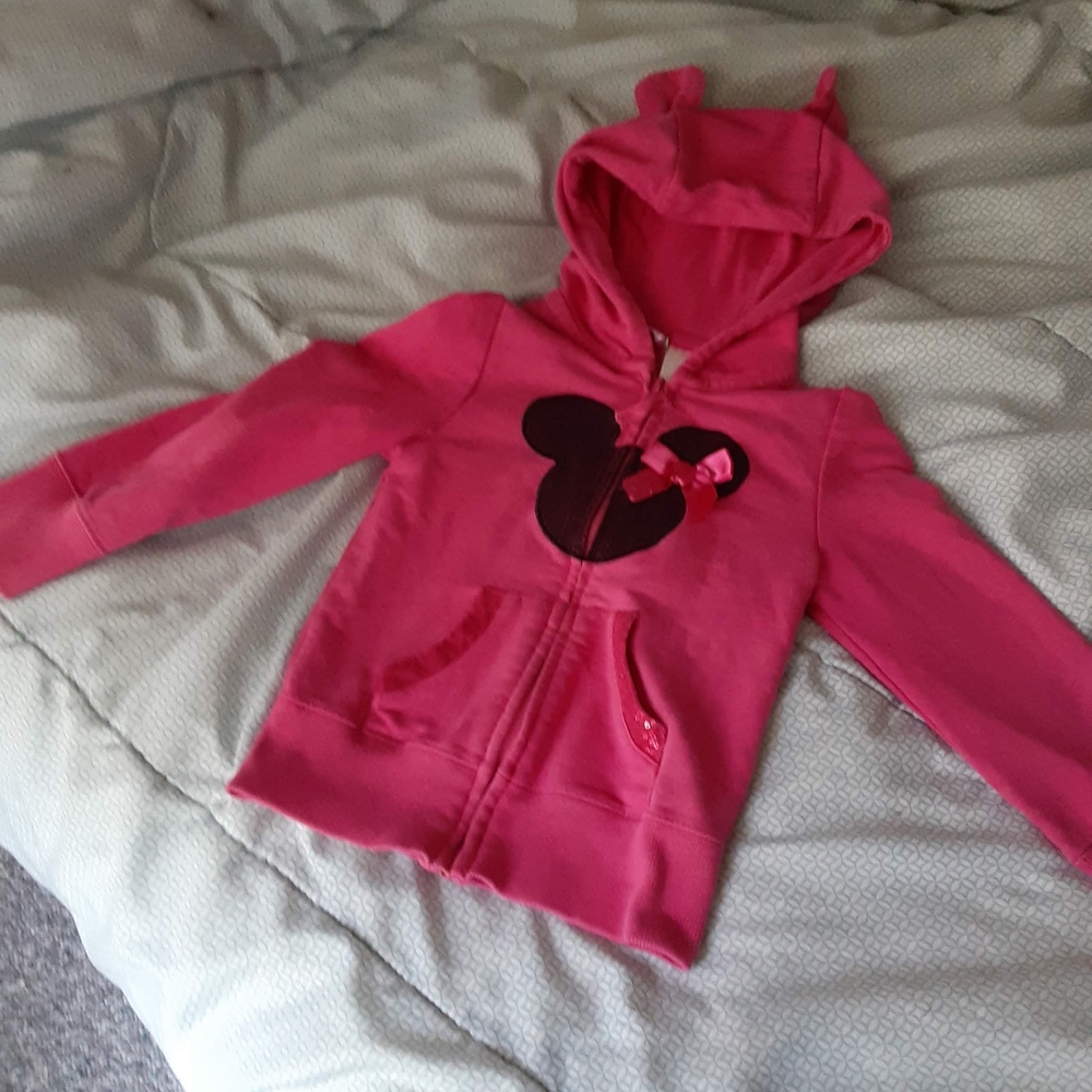 Girls Minnie Mouse zip up hoodie